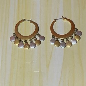 Ralph Lauren Gold & Silver Hoop Earrings